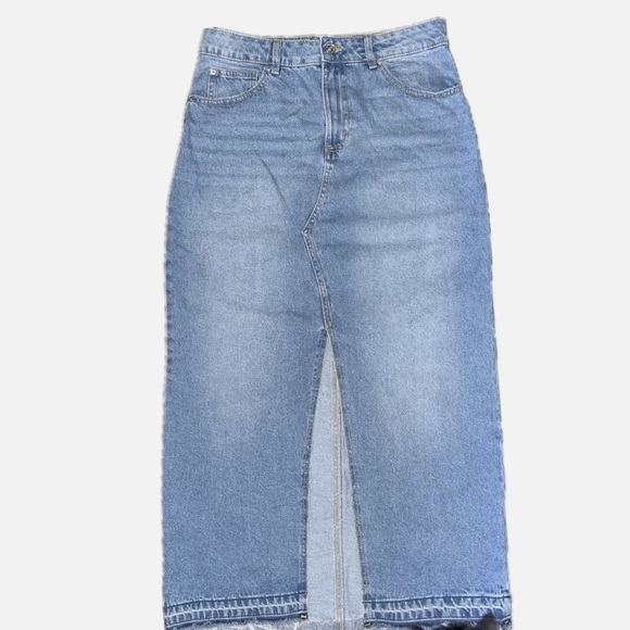 Long Denim Skirt - Picture 4 of 7